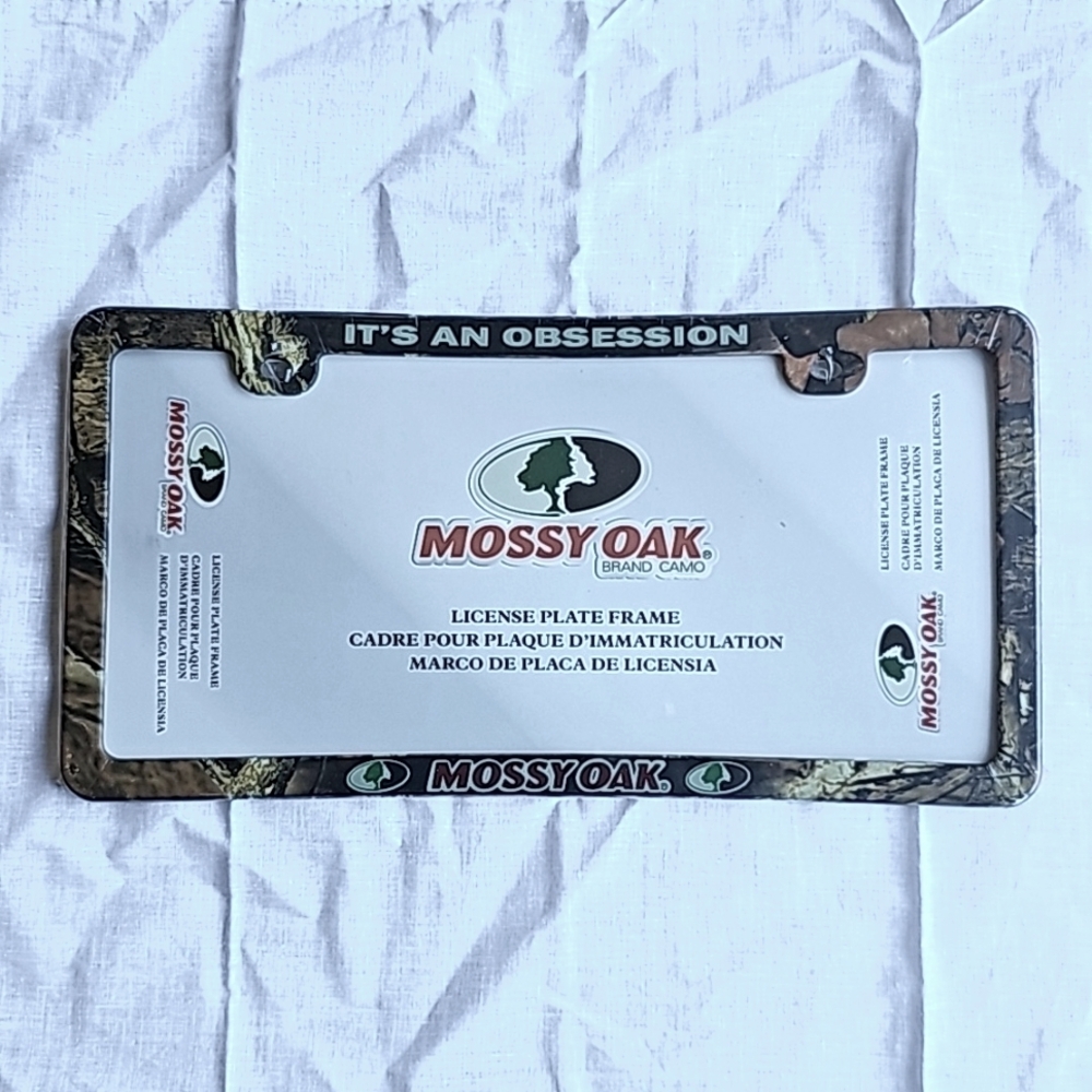 New MOSSY OAK Brand Camo License Plate Cover